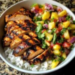 Jerk Chicken Bowl with Pineapple Salsa