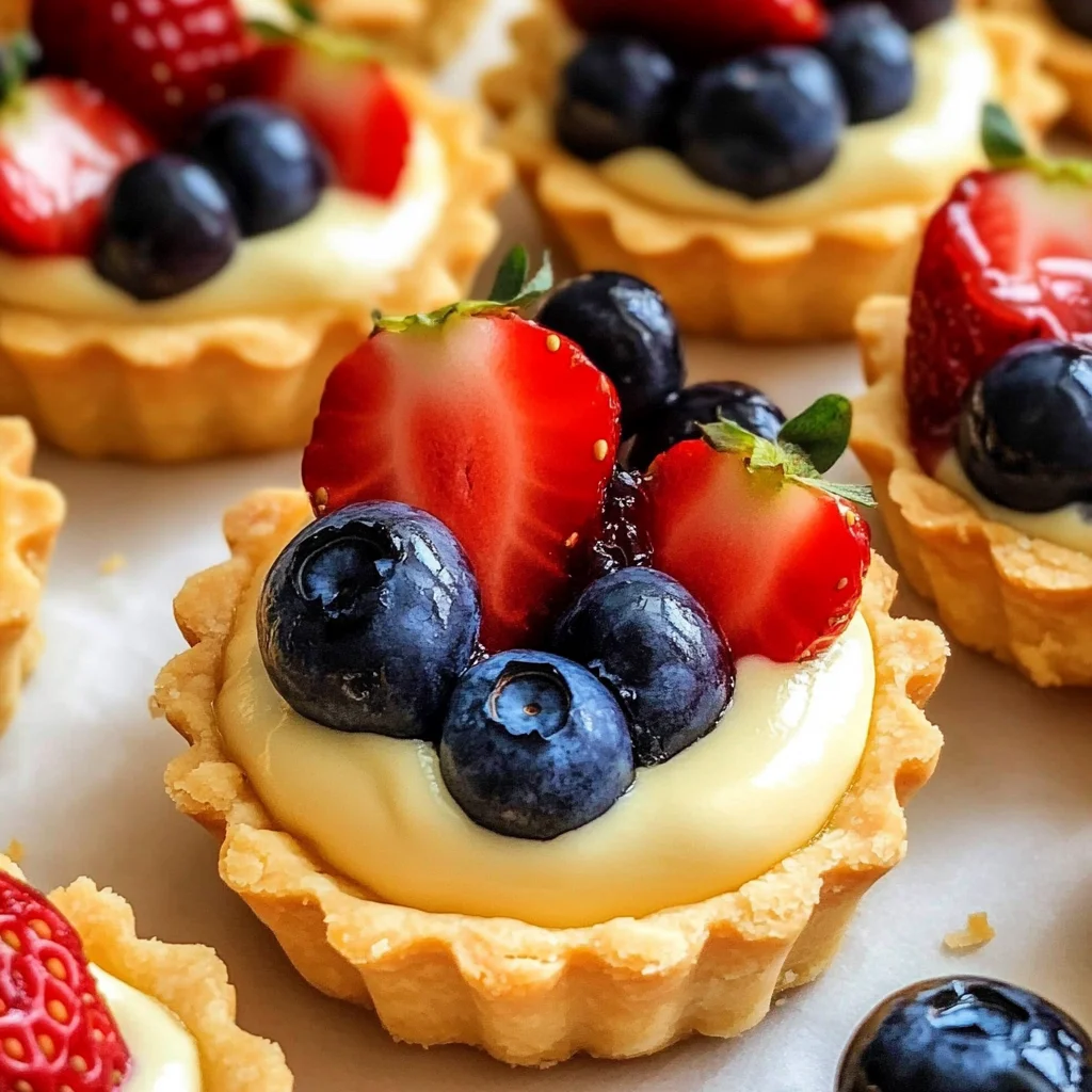 Mini Fruit Tarts With Pastry Cream