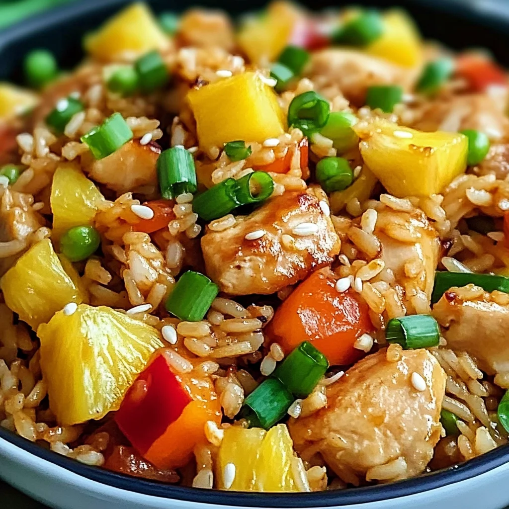 Pineapple Chicken Fried Rice