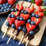 Quick Valentine and Day Fruit Skewers