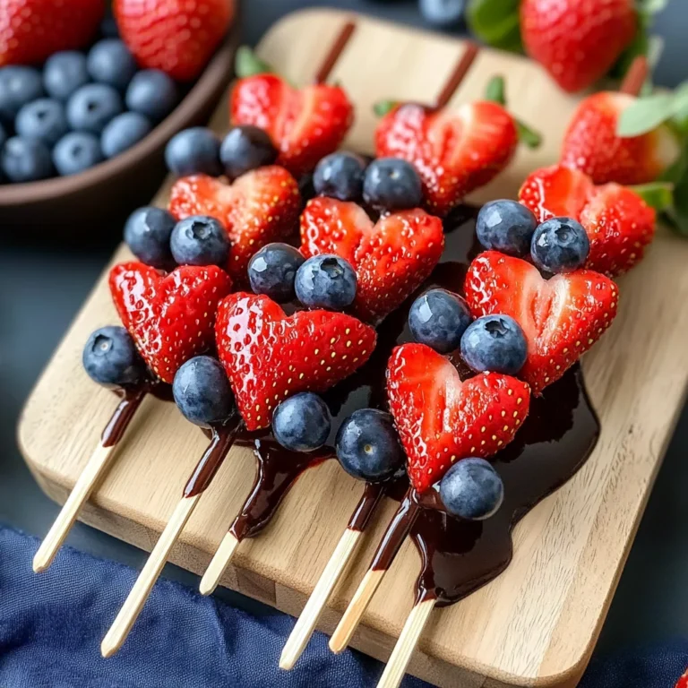 Quick Valentine and Day Fruit Skewers