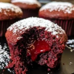 Red Velvet Molten Lava Cupcakes Recipe