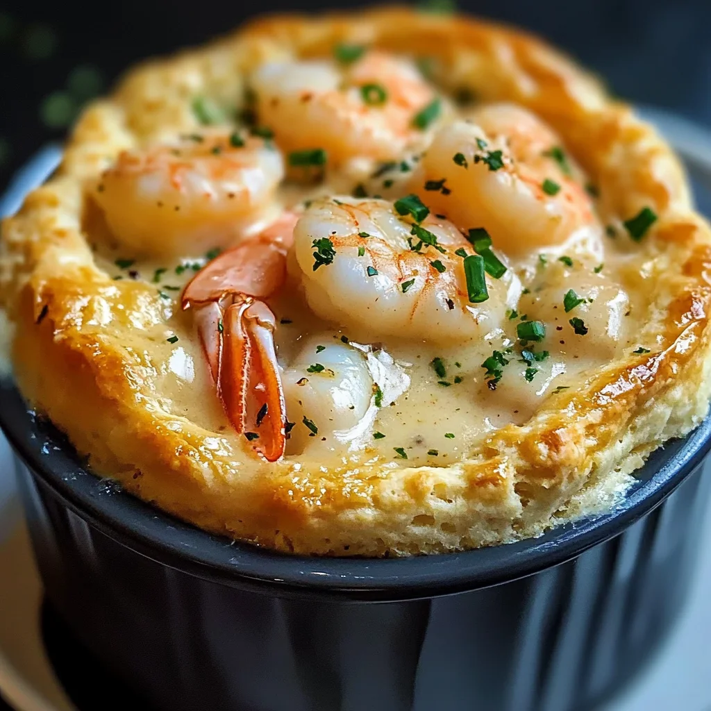 Shrimp & Lobster Cheddar Bay Biscuit Pot Pie