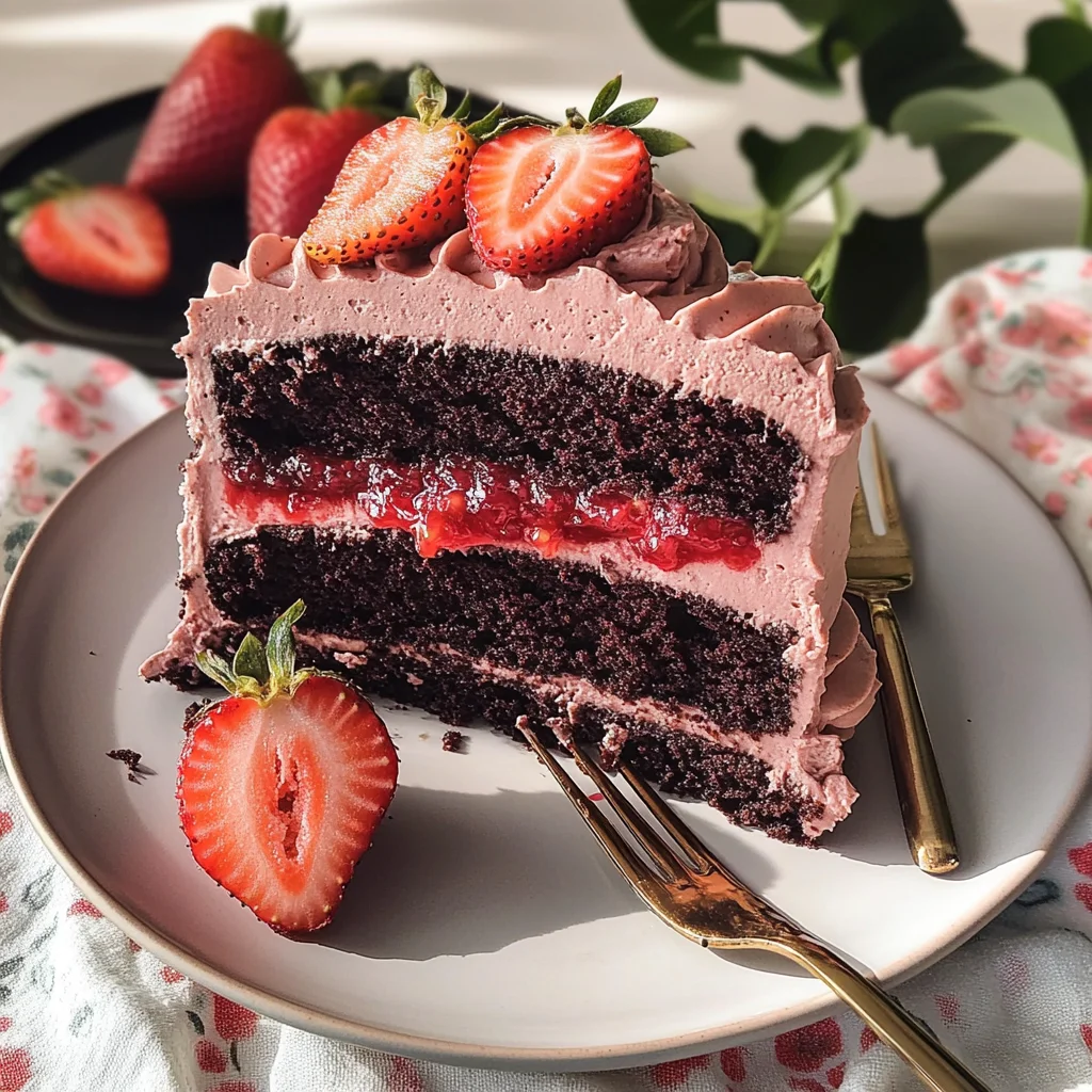Strawberry Chocolate Cake