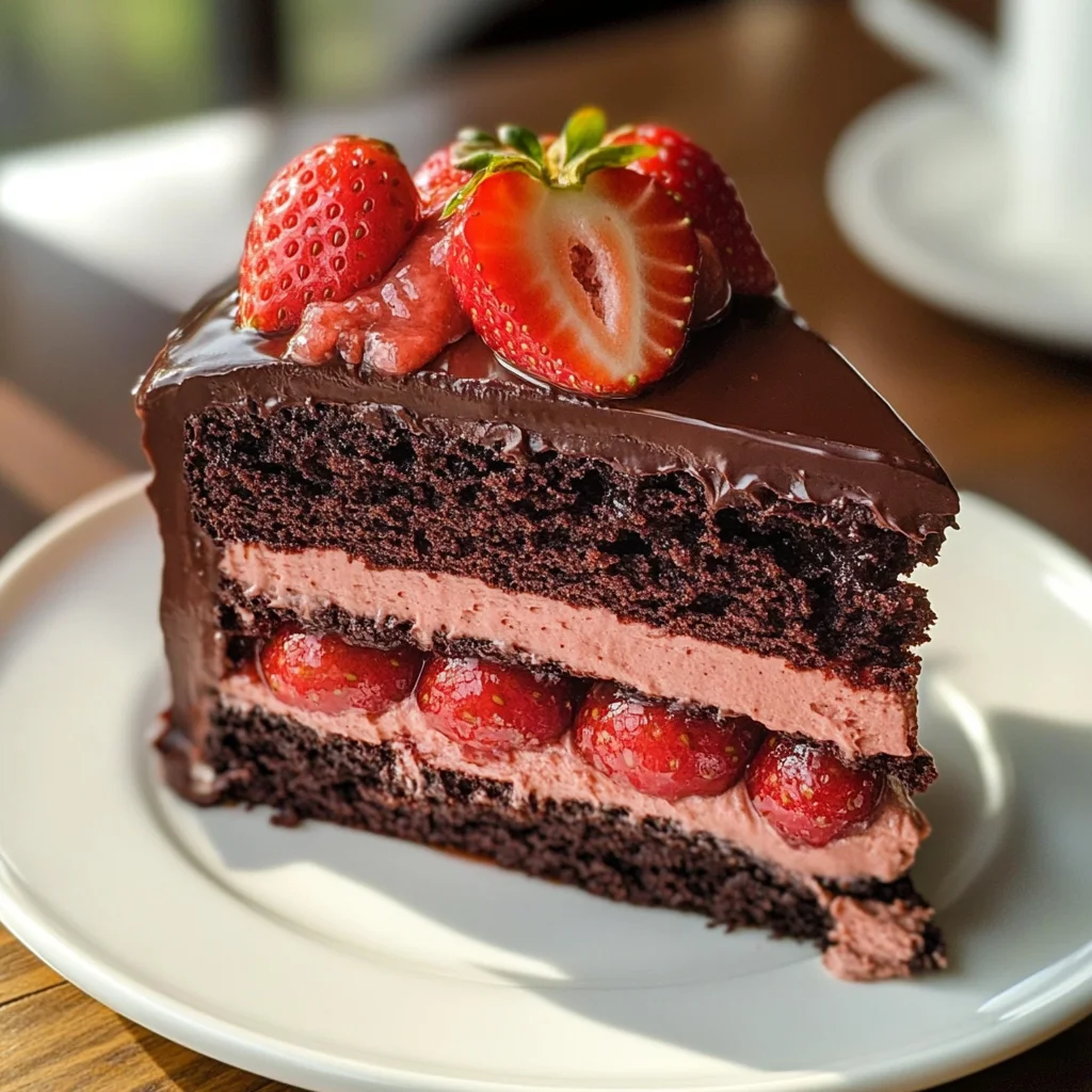 Strawberry Chocolate Cake – A Luscious, Decadent Treat