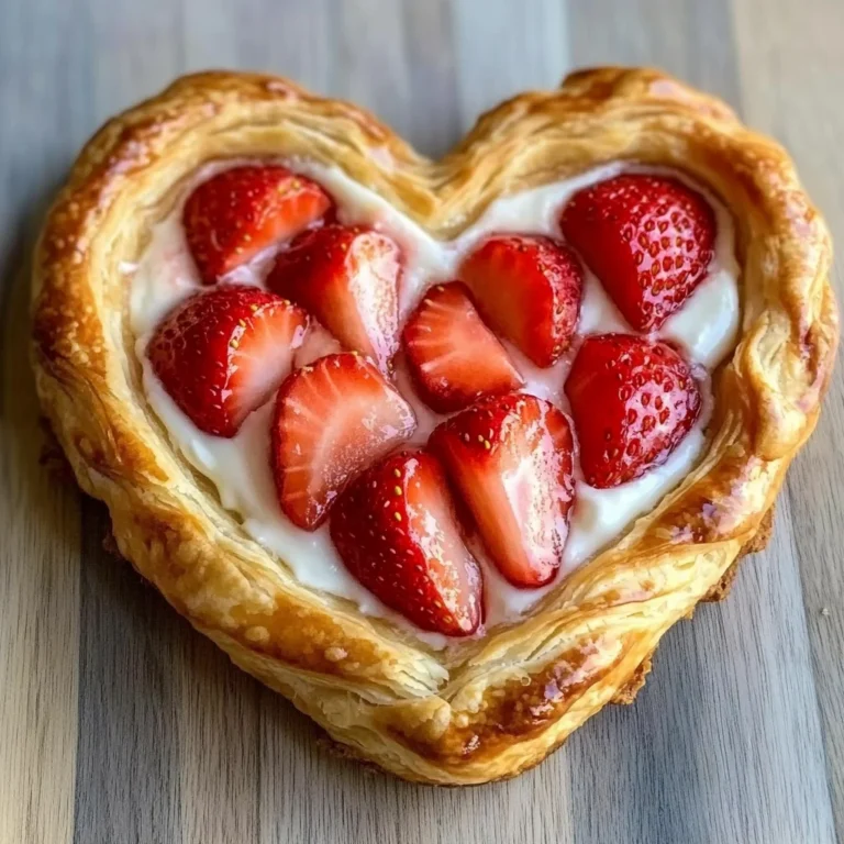 Strawberry Cream Cheese Heart Danishes