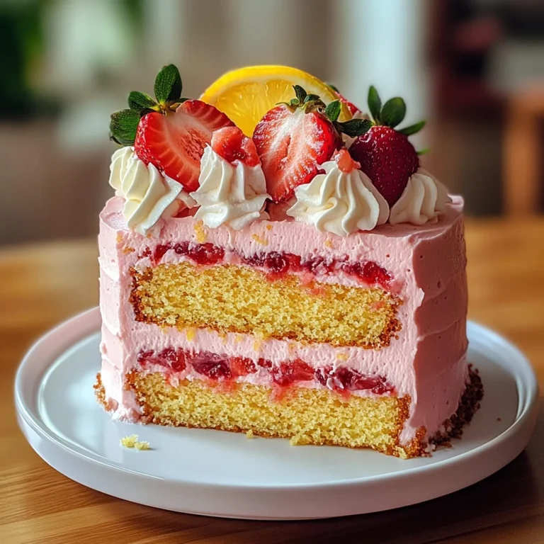 Strawberry Lemonade Cake