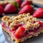 Strawberry Oatmeal Crumble Bars