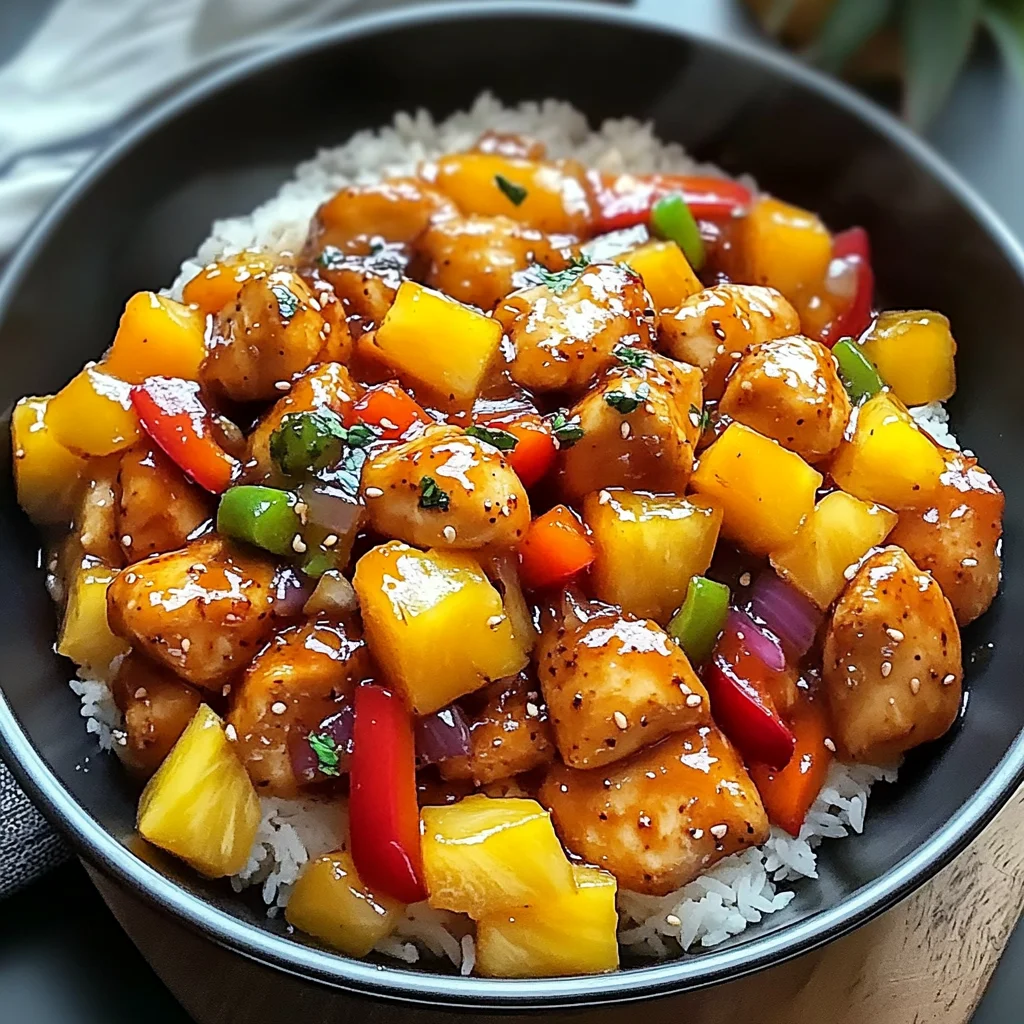 Sweet and Sour Chicken with Pineapple