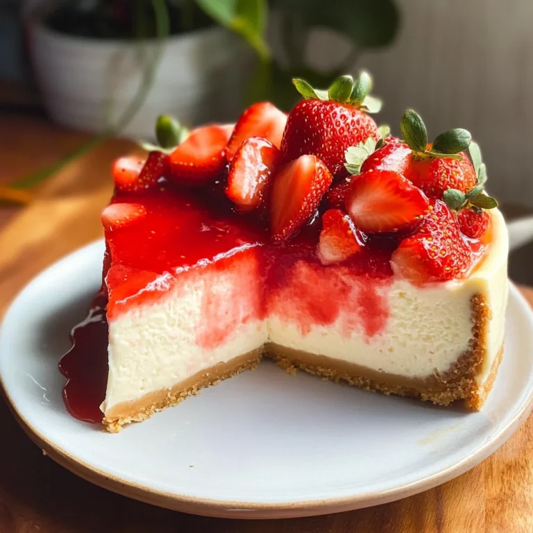THE BEST STRAWBERRY CHEESECAKE RECIPE