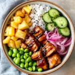 Teriyaki Chicken Poke Bowls