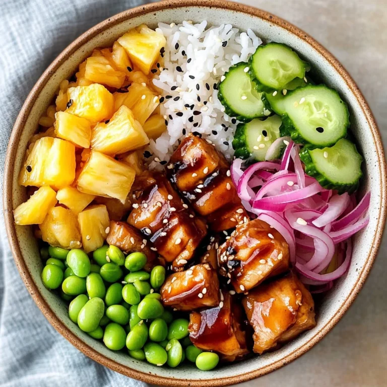 Teriyaki Chicken Poke Bowls