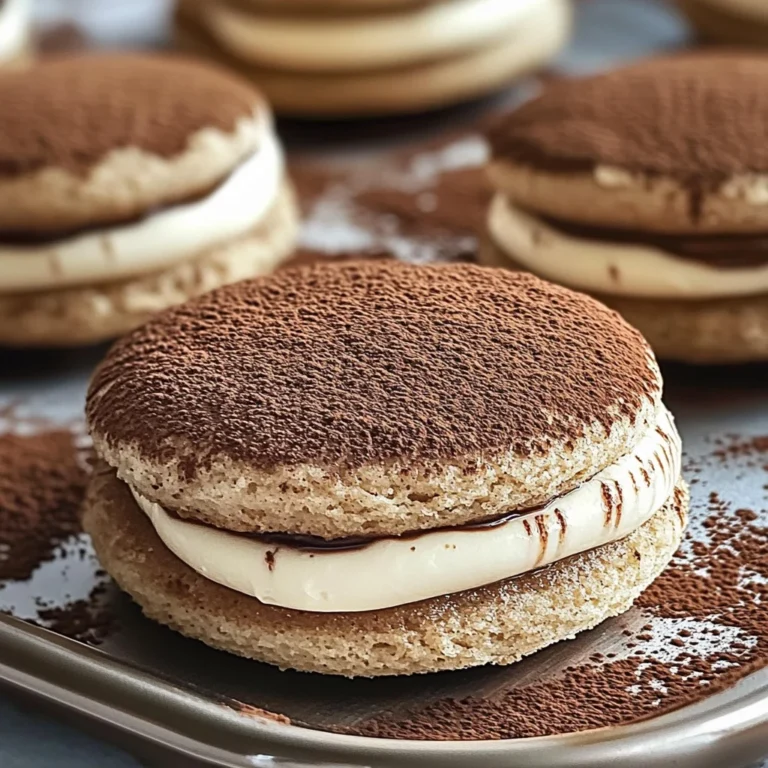 Tiramisu Sandwich Cookies